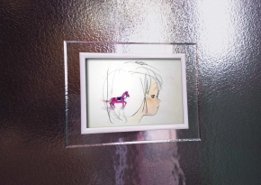 いわさきちひろ吸着フォトDX 「横顔」