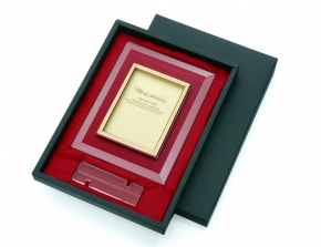 高級クリスタルフォトフレームDX L版(127×89mm)