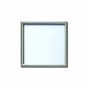 【角額】アルミ正方形額・壁掛けひも・アクリル付き ■7517 300角(300×300mm)シルバー