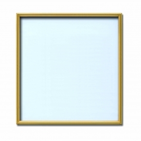 【角額】アルミ正方形額・壁掛けひも・アクリル付き ■7517 450角(450×450mm)ゴールド