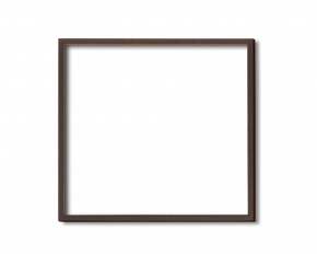【角額】木製正方形額・壁掛けひも ■5767 350角(350×350mm)ブラウン