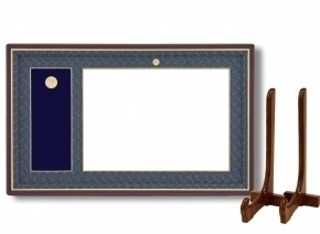 4035勲記勲章額(595×420mm)額立て付き(紺ドンス)