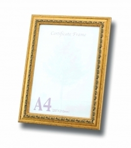 スタンド付 ■9011 OA額 A4サイズ(297×210mm)ゴールド