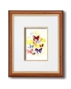 いわさきちひろインチ額  蝶と子どもたちの幻想