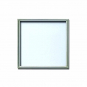 【角額】アルミ正方形額・壁掛けひも・アクリル付き ■7517 350角(350×350mm)シルバー