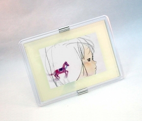 いわさち ちひろクリアフォトフレーム「横顔」