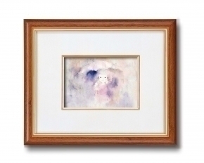 いわさきちひろインチ額  雨の中の少女