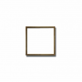 【角額】紫外線から作品を守るUVカットアクリル付き■9102 150角(150×150mm) 茶