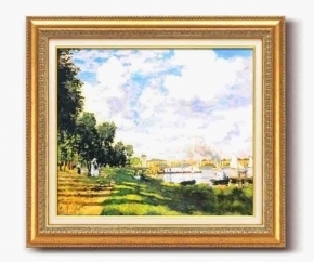 モネ名画額F10号 「アルジャントーユの停泊所」