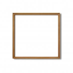 【角額】高級木製正方形額・壁掛けひも・アクリル付き■9787 500角(500×500mm)チーク
