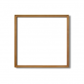 【角額】高級木製正方形額・壁掛けひも・アクリル付き■9787 500角(500×500mm)チーク