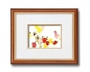 いわさきちひろインチ額  おにごっこ