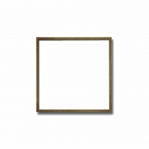 【角額】紫外線から作品を守るUVカットアクリル付き■9102 250角(250×250mm) 茶