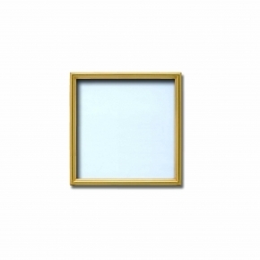 【角額】アルミ正方形額・壁掛けひも・アクリル付き ■7517 200角(200×200mm)ゴールド