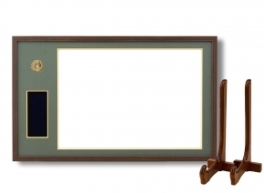 4886褒賞勲章額(517×367mm)額立て付き(茶/緑ドンス)