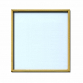 【角額】アルミ正方形額・壁掛けひも・アクリル付き ■7517 400角(400×400mm)ゴールド