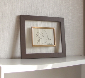 ピカソ 透明フレーム 「平和」  ブラウン