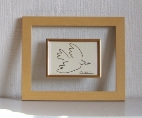 ピカソ 透明フレーム 「平和」 ナチュラル