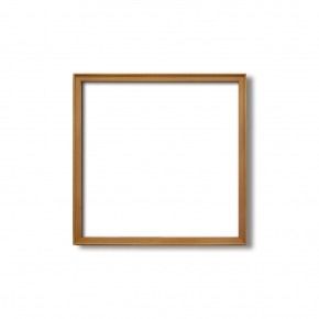 【角額】高級木製正方形額・壁掛けひも・アクリル付き■9787 400角(400×400mm)チーク